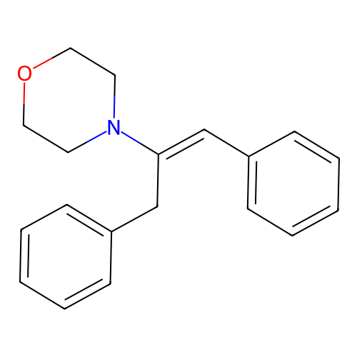 4-(1,3-Diphenylprop-1-en-2-yl)morpholine structure