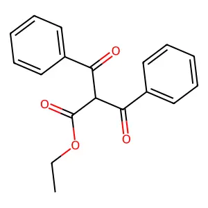 Ethyl 2-benzoyl-3-oxo-3-phenylpropionate structure