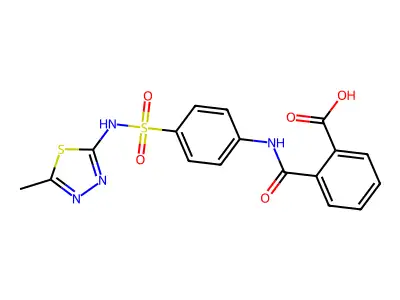 Phthalylsulfamethizole structure