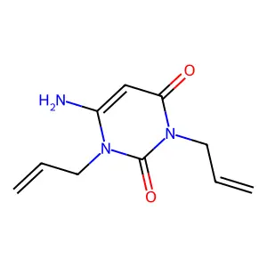 1,3-Diallyl-6-aminouracil monohydrate structure