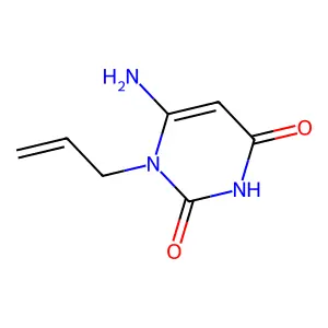1-Allyl-6-aminouracil structure