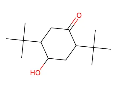 2,5-Ditert-butyl-4-hydroxycyclohexanone structure