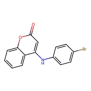 4-(4-Bromoanilino)chromen-2-one structure