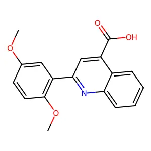 2-(2,5-Dimethoxyphenyl)quinoline-4-carboxylic acid structure