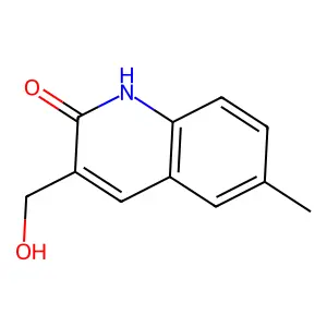 3-(hydroxymethyl)-6-methyl-2(1H)-quinolinone structure