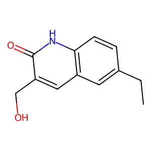 6-Ethyl-3-(hydroxymethyl)quinolin-2-ol structure