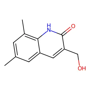 3-(Hydroxymethyl)-6,8-dimethyl-2(1H)-quinolinone structure