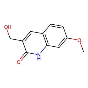 3-(Hydroxymethyl)-7-methoxyquinolin-2(1H)-one structure