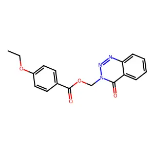 (4-Oxo-1,2,3-benzotriazin-3-yl)methyl 4-ethoxybenzoate structure