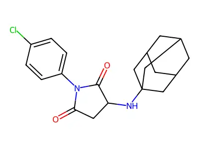 3-(1-Adamantylamino)-1-(4-chlorophenyl)pyrrolidine-2,5-dione structure