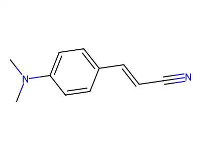 p-(Dimethylamino)cinnamonitrile structure