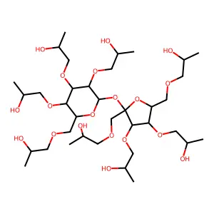 Octakis-O-(2-hydroxypropyl)sucrose structure
