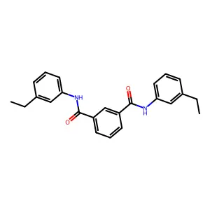 N~1~,N~3~-bis(3-ethylphenyl)isophthalamide structure