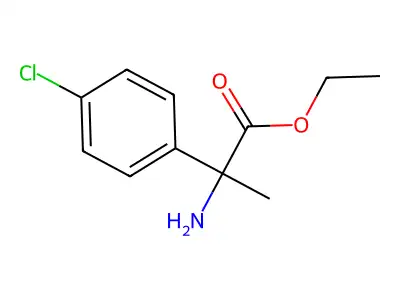 Ethyl 2-amino-2-(4-chlorophenyl)propanoate structure