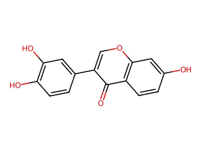 3',4',7-Trihydroxyisoflavone structure