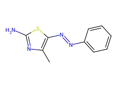 4-Methyl-5-phenyldiazenyl-1,3-thiazol-2-amine structure