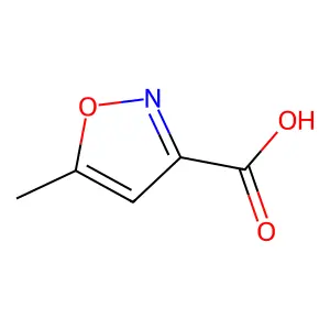 3-Methyl-5-isoxazolecarboxylic acid structure