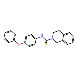N-(4-phenoxyphenyl)-3,4-dihydroisoquinoline-2(1H)-carbothioamide structure