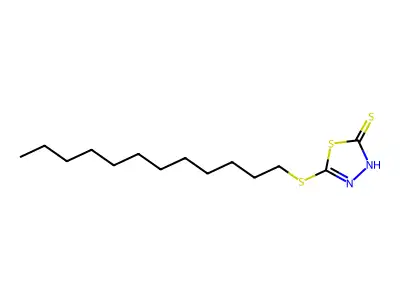 5-(Dodecylthio)-1,3,4-thiadiazole-2-thiol structure