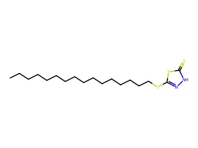5-(Hexadecylsulfanyl)-2,3-dihydro-1,3,4-thiadiazole-2-thione structure