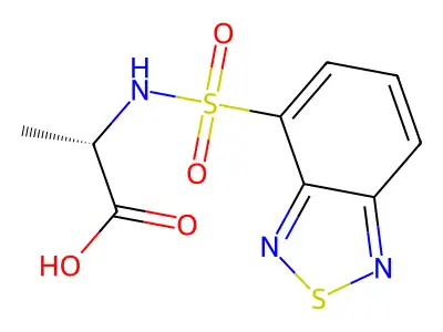 (2S)-2-(2,1,3-Benzothiadiazole-4-sulfonamido)propanoic acid structure