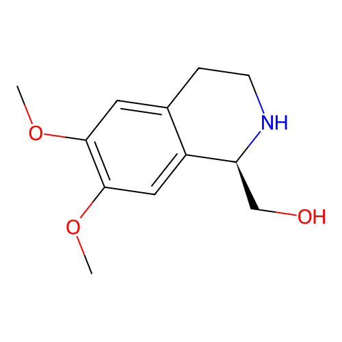 [(1R)-6,7-dimethoxy-1,2,3,4-tetrahydroisoquinolin-1-yl]methanol structure