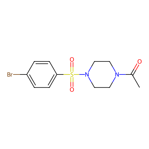 4-(4-Acetylpiperazinosulfonyl)bromobenzene structure