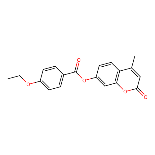 (4-Methyl-2-oxochromen-7-yl) 4-ethoxybenzoate structure