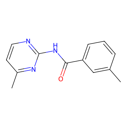 3-methyl-N-(4-methylpyrimidin-2-yl)benzamide structure