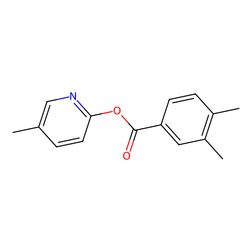 5-Methyl-2-pyridinyl 3,4-dimethylbenzoate structure