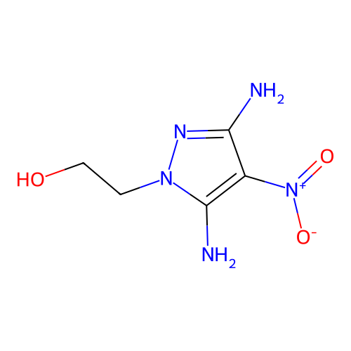 2-(3,5-Diamino-4-nitropyrazol-1-yl)ethanol structure