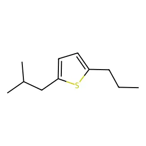 2-Isobutyl-5-propylthiophene structure