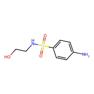 4-amino-N-(2-hydroxyethyl)benzenesulfonamide structure