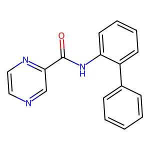 N-(2-联苯基)吡嗪-2-甲酰胺 structure