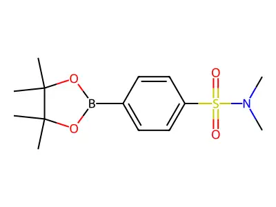 N,N-dimethyl-4-(4,4,5,5-tetramethyl-1,3,2-dioxaborolan-2-yl)benzenesulfonamide structure