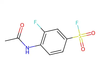 4-(Acetylamino)-3-fluorobenzenesulphonyl fluoride structure