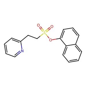 1-Naphthyl 2-pyridin-2-ylethanesulfonate structure