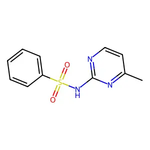 N-(4-methyl-2-pyrimidinyl)benzenesulfonamide structure