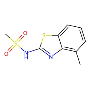 N-(4-methyl-1,3-benzothiazol-2-yl)methanesulfonamide structure