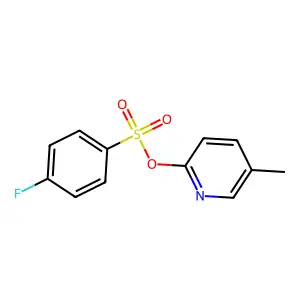 5-Methyl-2-pyridinyl 4-fluorobenzenesulfonate structure