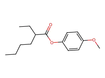 4-Methoxyphenyl 2-ethylhexanoate structure