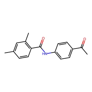 N-(4-acetylphenyl)-2,4-dimethylbenzamide structure