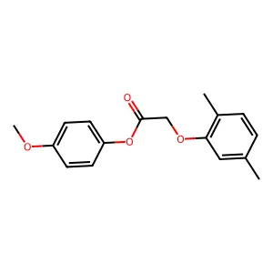4-Methoxyphenyl (2,5-dimethylphenoxy)acetate structure