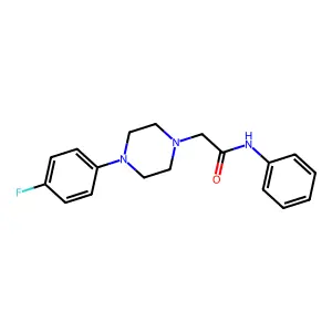 2-[4-(4-fluorophenyl)piperazin-1-yl]-N-phenylacetamide structure