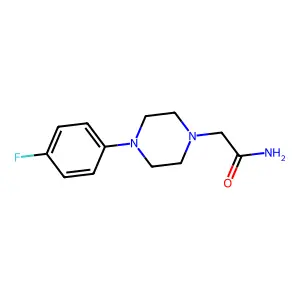 2-[4-(4-Fluorophenyl)piperazin-1-yl]acetamide structure