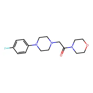 2-[4-(4-Fluorophenyl)piperazin-1-yl]-1-morpholin-4-ylethanone structure