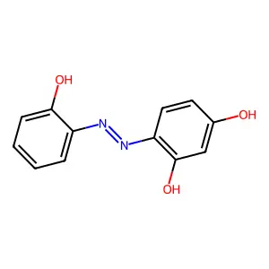 2,2',4'-Trihydroxyazobenzene structure