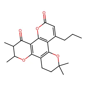 (-)-7,8-Dihydro-12-oxocalanolide B structure