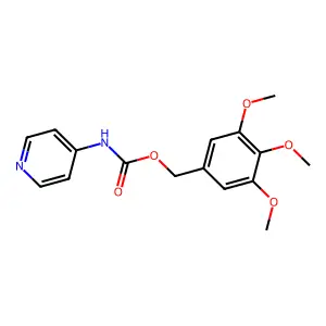 4-Pyridinecarbamic acid, 3,4,5-trimethoxybenzyl ester structure