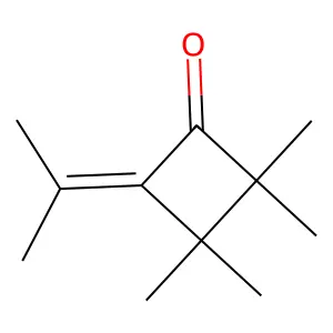 Cyclobutanone, 4-isopropylidene-2,2,3,3-tetramethyl- structure